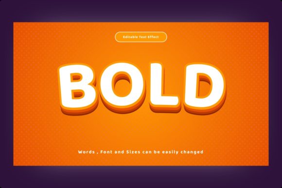 Bold and Bold Orange Color Text Effect for Creative Professionals