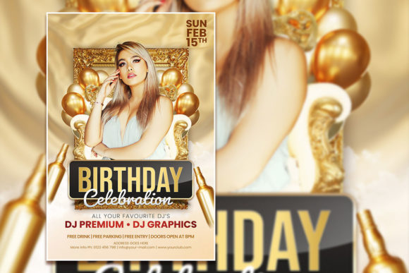 Gold Style Birthday Invitation Template: A Modern Approach to Celebrating Life